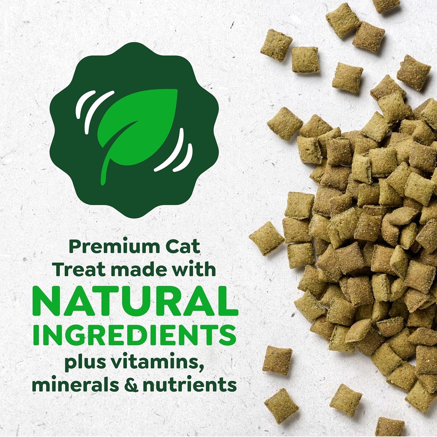 Greenies Feline SMARTBITES Healthy Skin and Fur, Chicken and Salmon Flavors, All Bag Sizes.