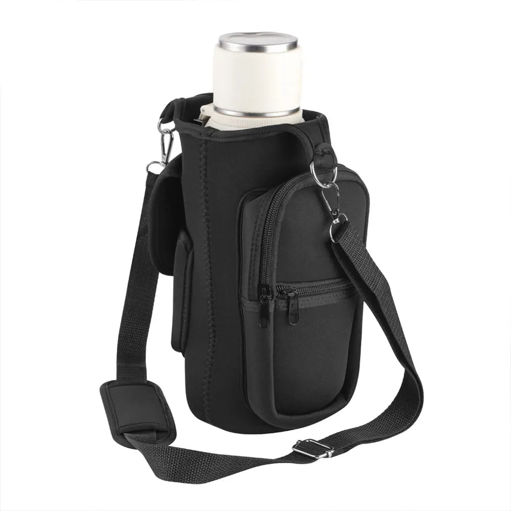 Magnetic Sling Bag with Shoulder Strap Crossbody Bag with Phone Pouch Bottle Sleeve Pouch Gym Accessories Organizer
