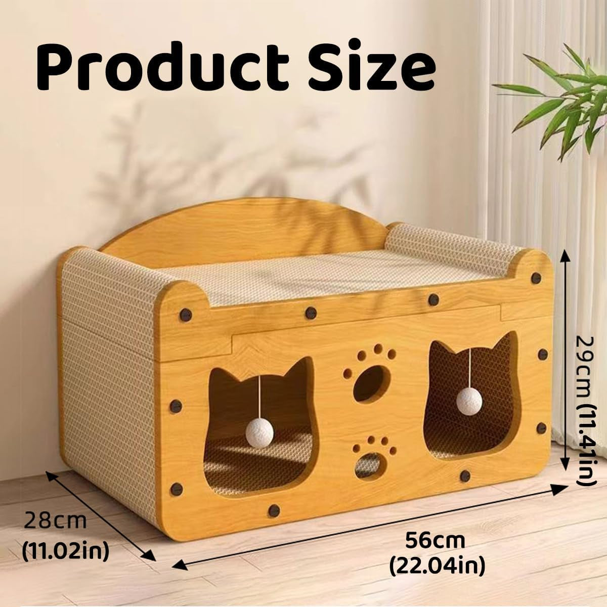 Cat Scratching Hideout Bed.