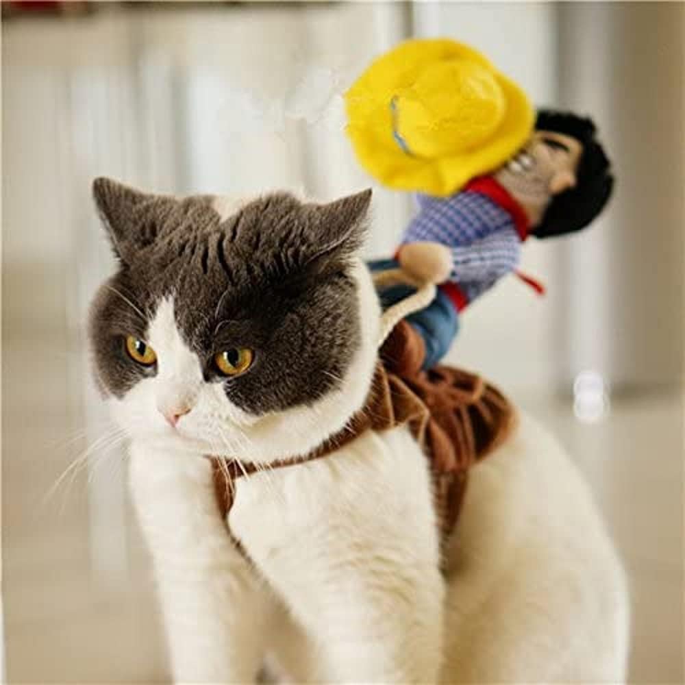 Dress Your Pet in Style: Hilarious Halloween Cowboy Costume for Dogs and Cats - Perfect for Parties and Cosplay (X-Large).