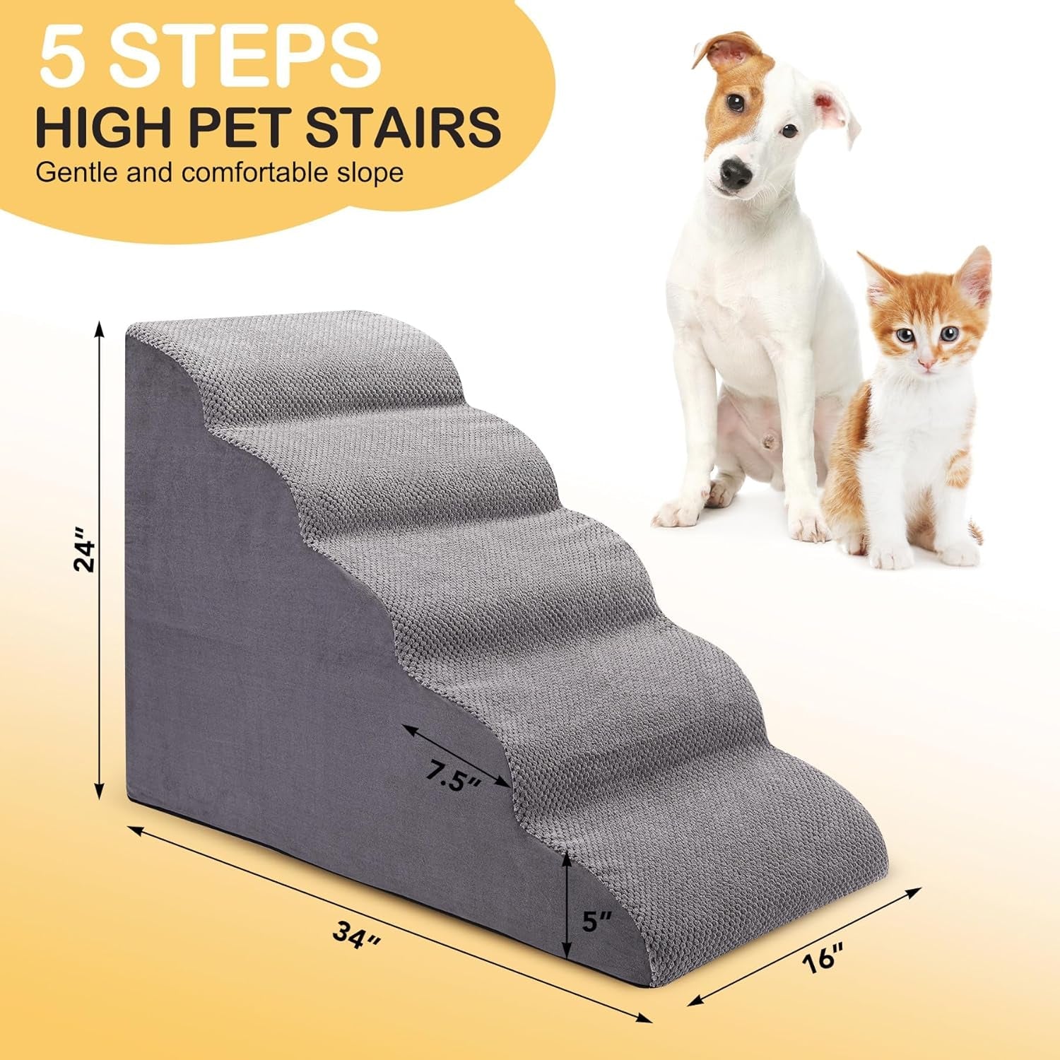 Dog Stairs Ramp for Bed.