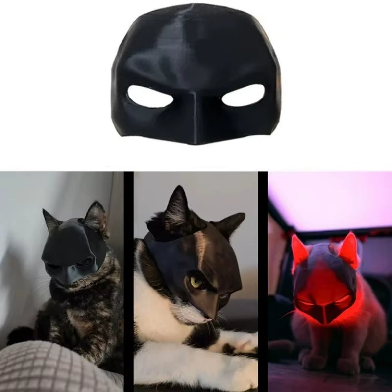 Cat Mask Cute Matte Bat Design for Pets Cool Cosplay Costume Accessory for Daily Decor Parties Cat Dogs Spooky Make-Up Party Toy