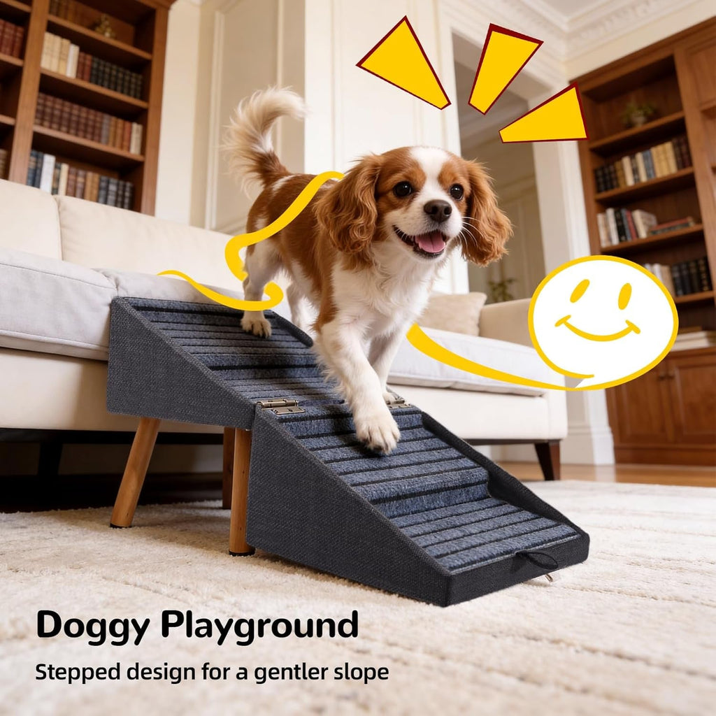 Foldable 2-in-1 Dog Stairs.