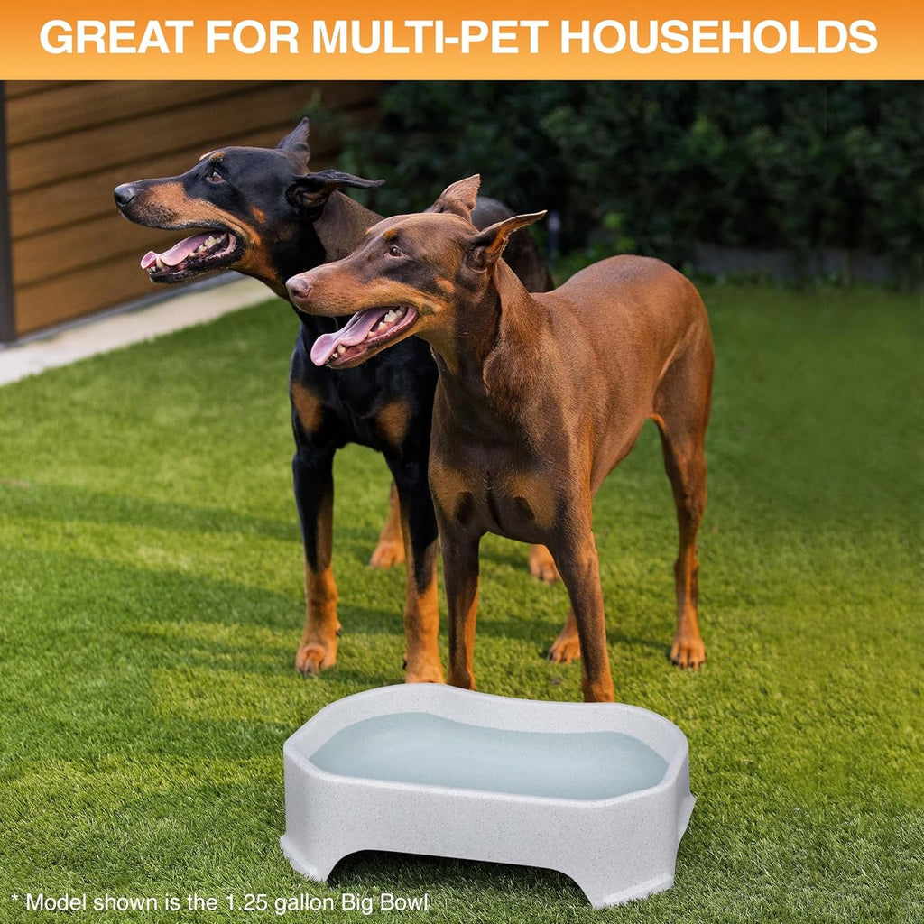 Giant Bowl - Extra Large Water Bowl for Dogs - Perfect for Outdoors (2.25 Gallon Capacity, 288 Oz) - Vanilla Bean.