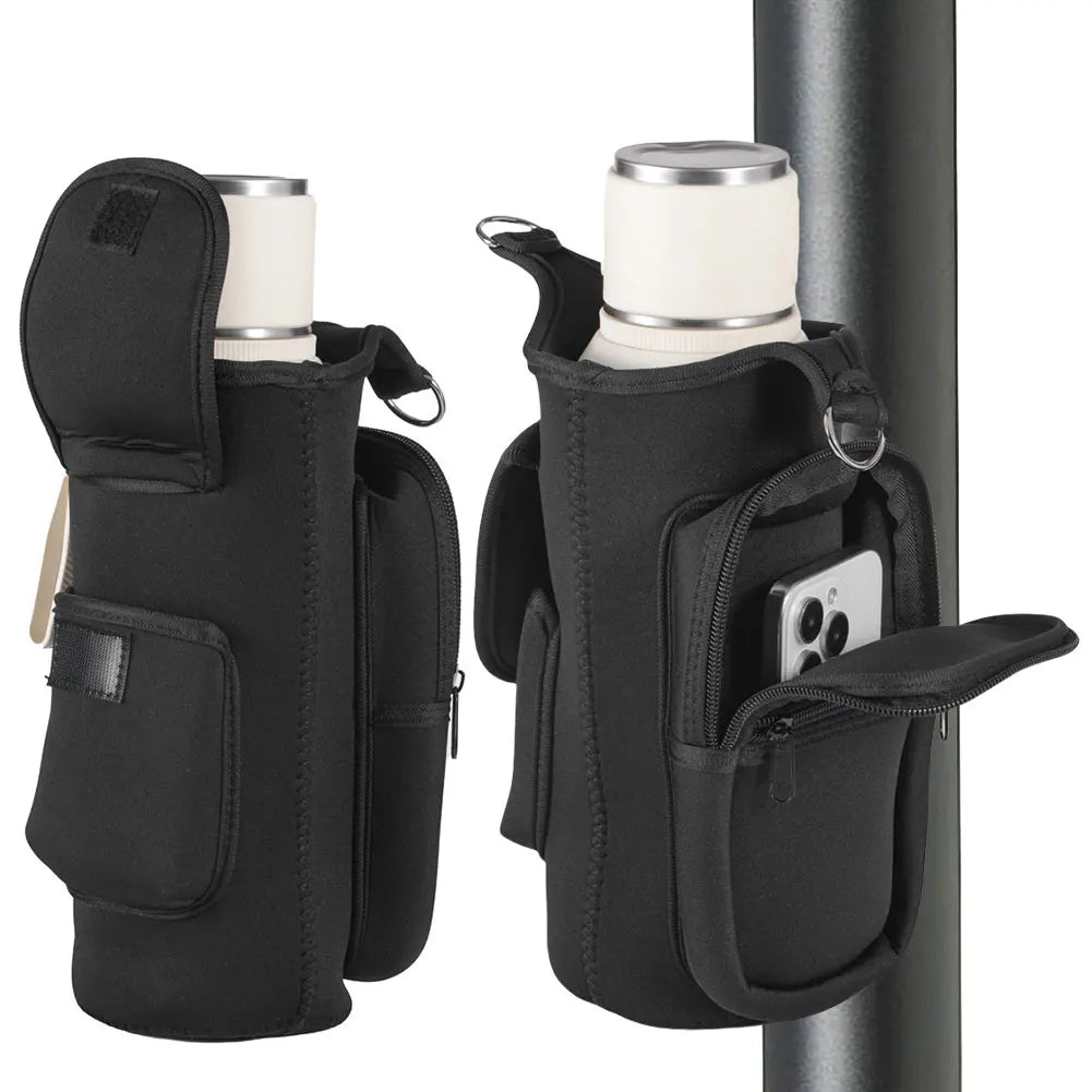 Magnetic Sling Bag with Shoulder Strap Crossbody Bag with Phone Pouch Bottle Sleeve Pouch Gym Accessories Organizer