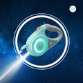 GlowPaw LED FlexiLeash – Light-Up Retractable Leash for Pets of All Sizes.