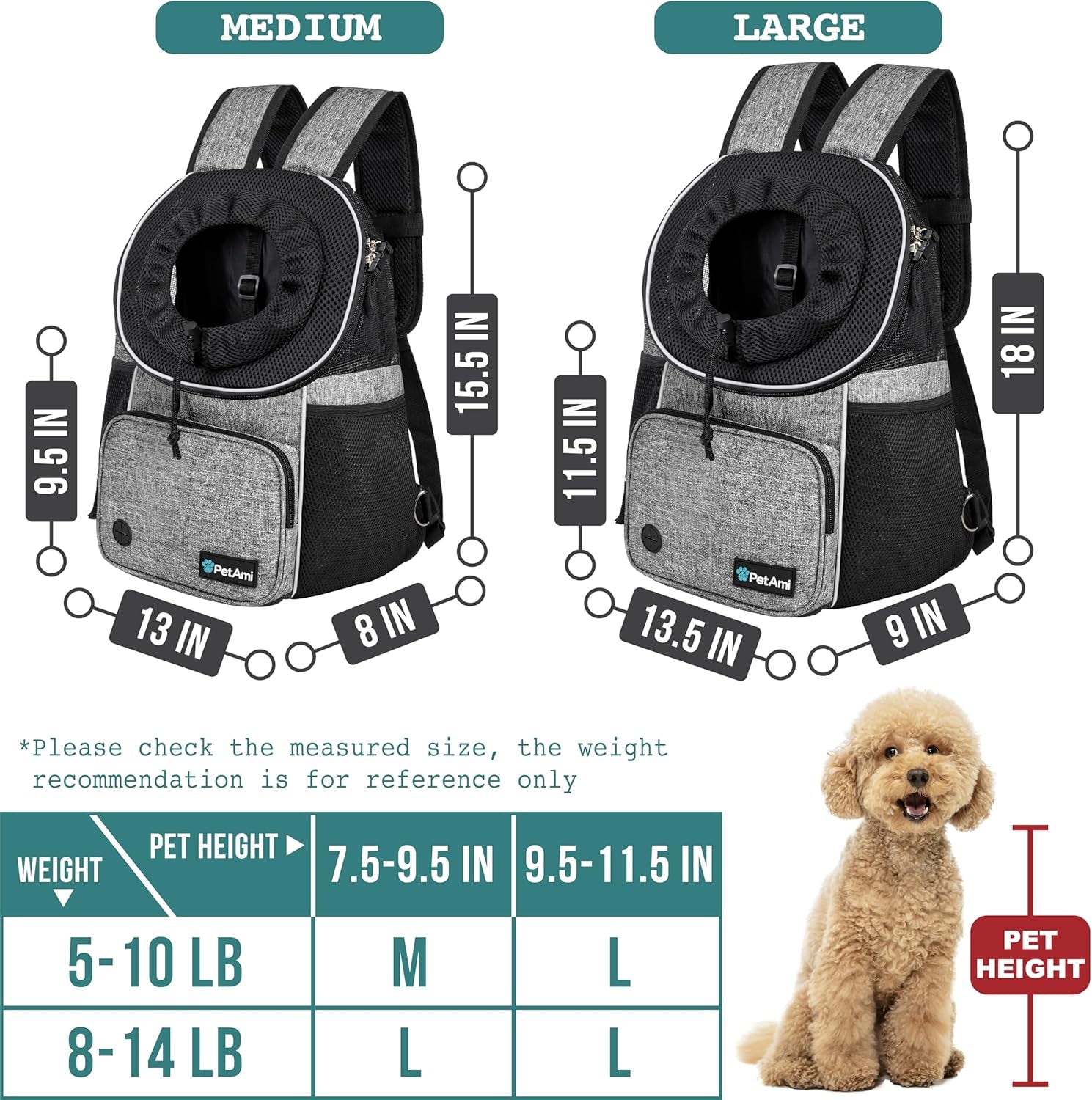 Dog Front Carrier Backpack.
